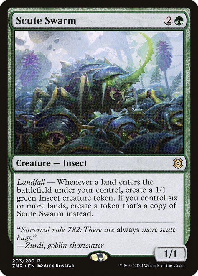 Scute Swarm [Zendikar Rising] | Dumpster Cat Games