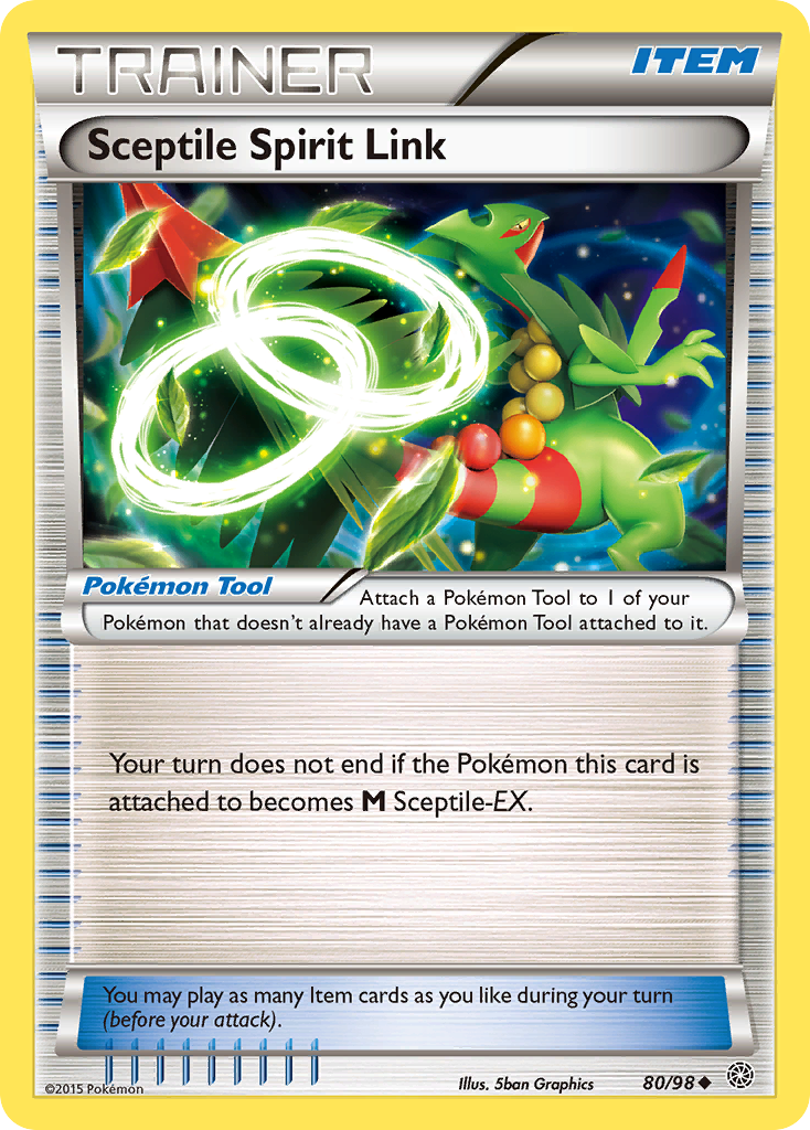 Sceptile Spirit Link (80/98) [XY: Ancient Origins] | Dumpster Cat Games