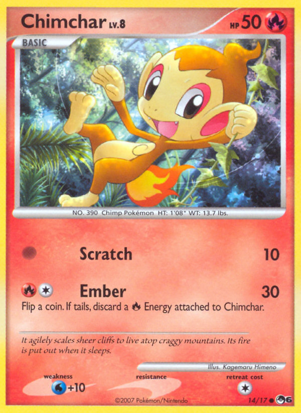 Chimchar (14/17) [POP Series 6] | Dumpster Cat Games