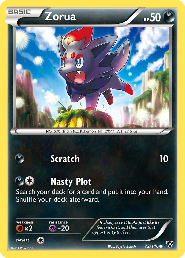 Zorua (72/146) [XY: Base Set] | Dumpster Cat Games