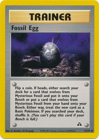 Fossil Egg (72/75) [Neo Discovery Unlimited] | Dumpster Cat Games