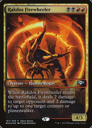 Rakdos Firewheeler [Ravnica Allegiance Promos] | Dumpster Cat Games