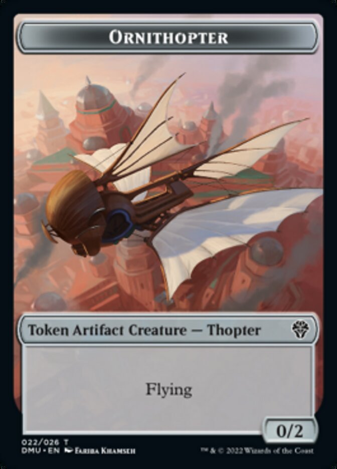 Soldier // Ornithopter Double-sided Token [Dominaria United Tokens] | Dumpster Cat Games