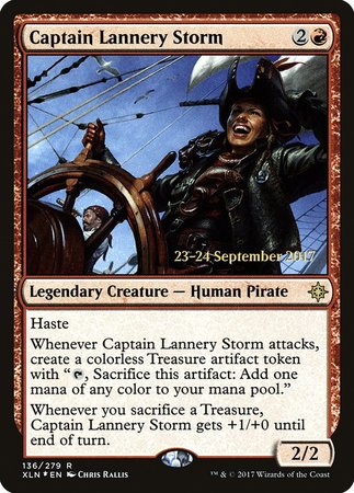 Captain Lannery Storm [Ixalan Promos] | Dumpster Cat Games