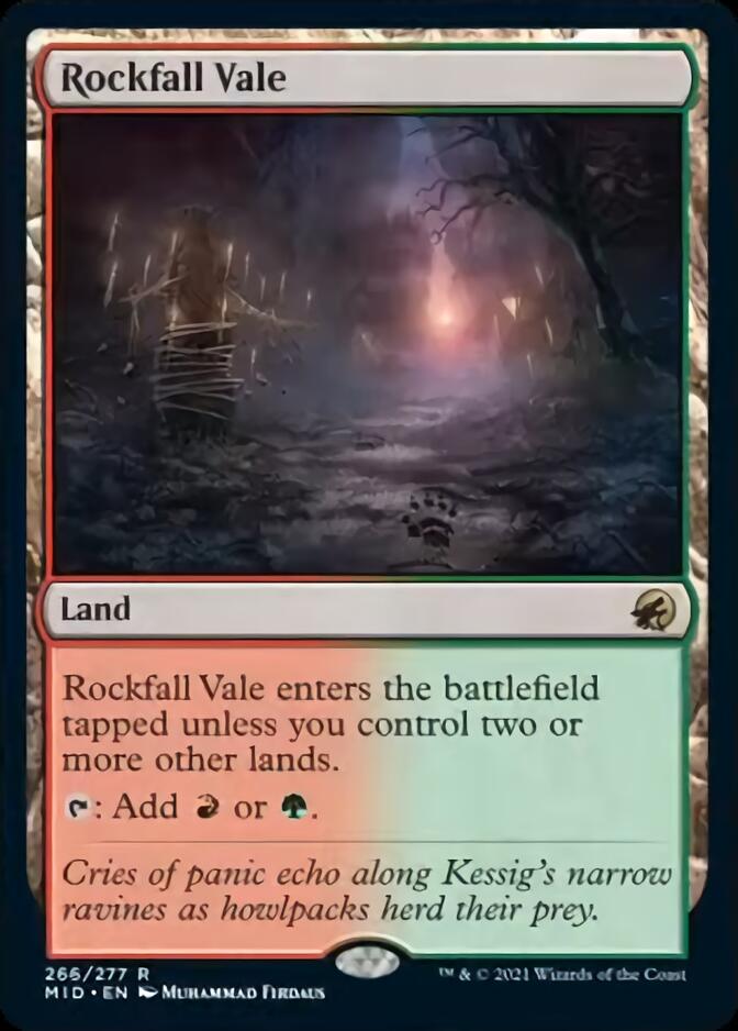 Rockfall Vale [Innistrad: Midnight Hunt] | Dumpster Cat Games