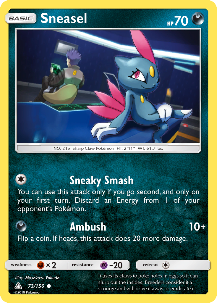 Sneasel (73/156) [Sun & Moon: Ultra Prism] | Dumpster Cat Games