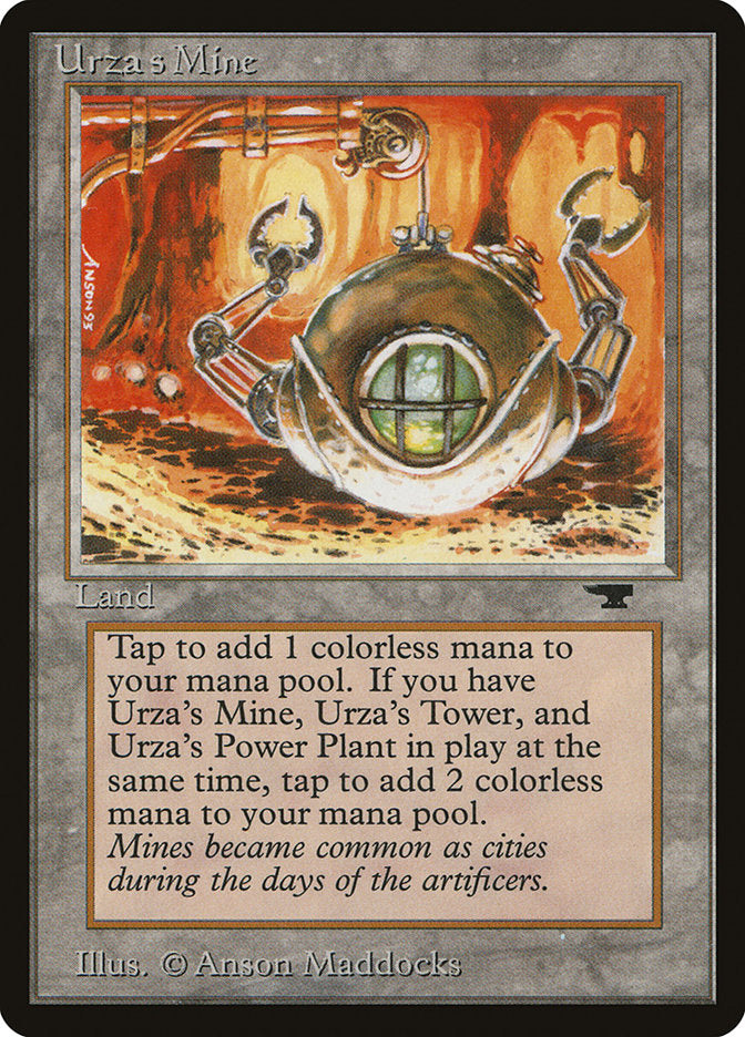 Urza's Mine (Orange Background) [Antiquities] | Dumpster Cat Games