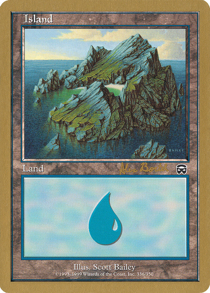 Island (ab336) (Alex Borteh) [World Championship Decks 2001] | Dumpster Cat Games