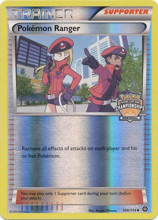 Pokemon Ranger (104/114) (Championship Promo) [XY: Steam Siege] | Dumpster Cat Games