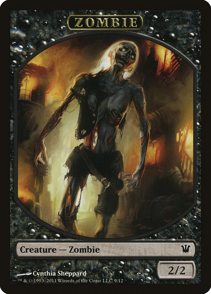 Zombie (9/12) [Innistrad Tokens] | Dumpster Cat Games