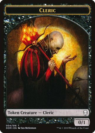 Cleric Token [Dominaria Tokens] | Dumpster Cat Games