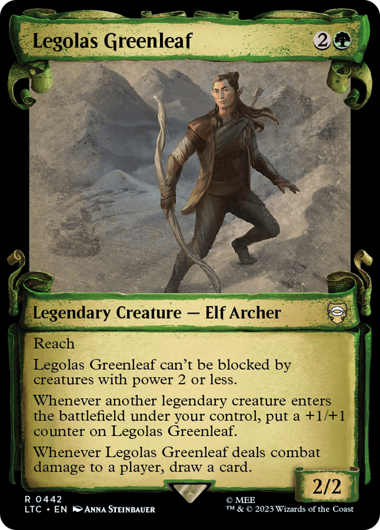 Legolas Greenleaf [The Lord of the Rings: Tales of Middle-Earth Commander Showcase Scrolls] | Dumpster Cat Games