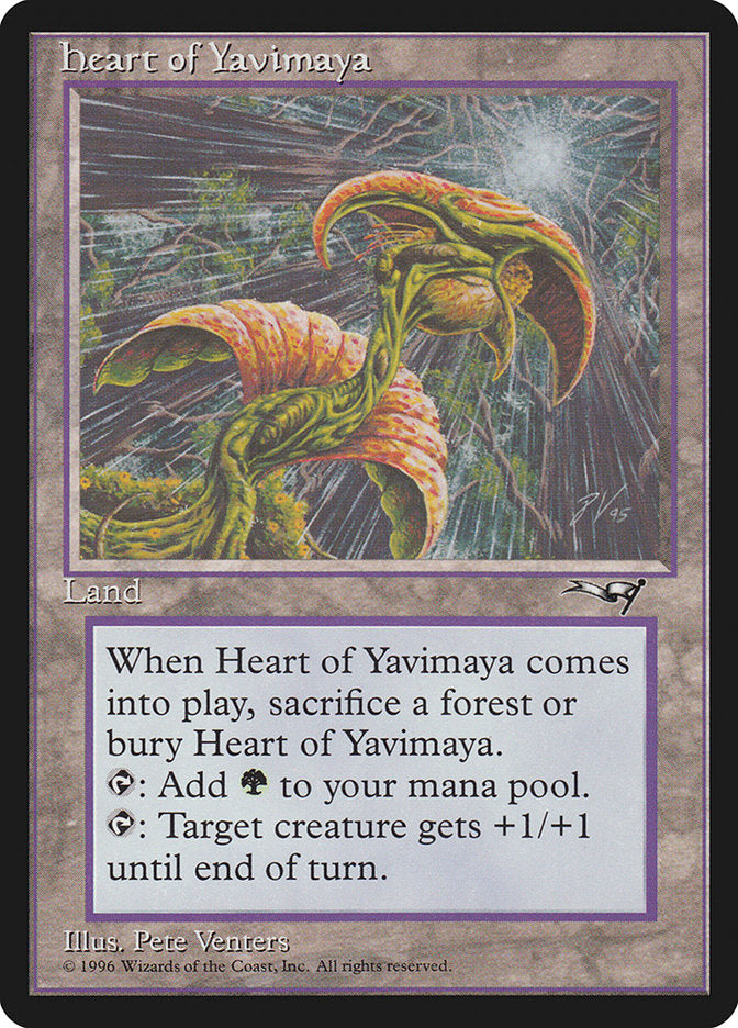 Heart of Yavimaya [Alliances] | Dumpster Cat Games