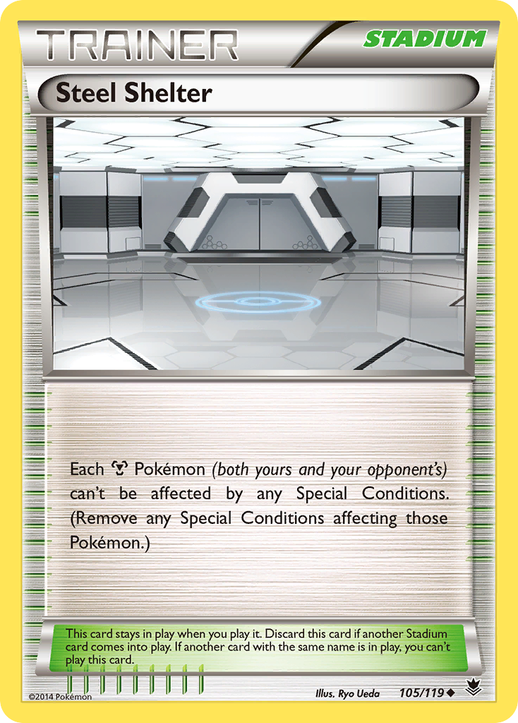 Steel Shelter (105/119) [XY: Phantom Forces] | Dumpster Cat Games