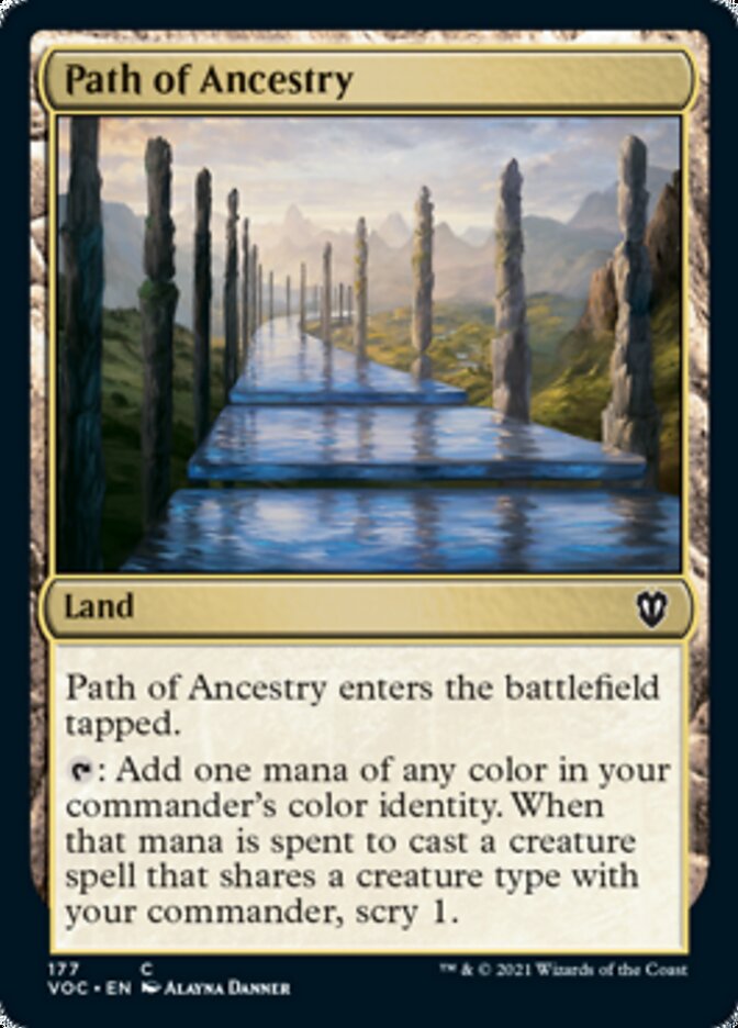 Path of Ancestry [Innistrad: Crimson Vow Commander] | Dumpster Cat Games