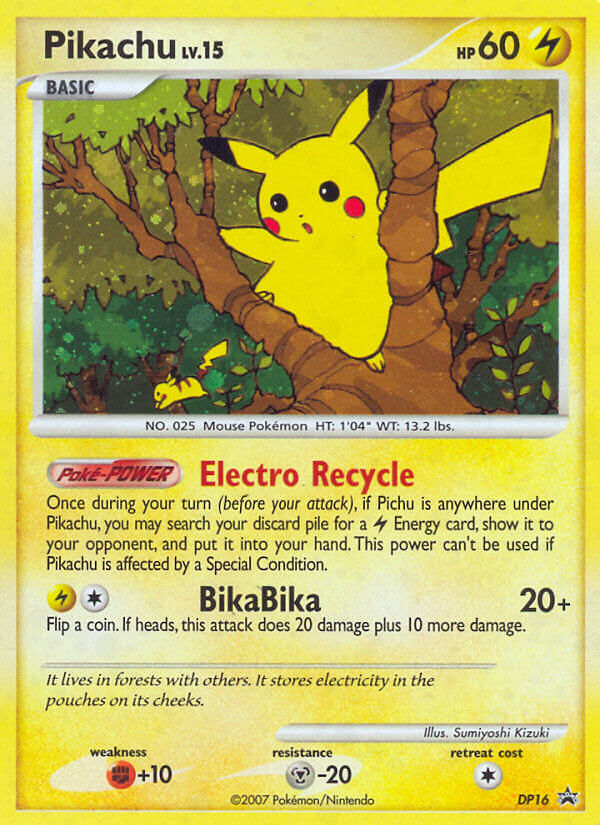 Pikachu (DP16) [Diamond & Pearl: Black Star Promos] | Dumpster Cat Games