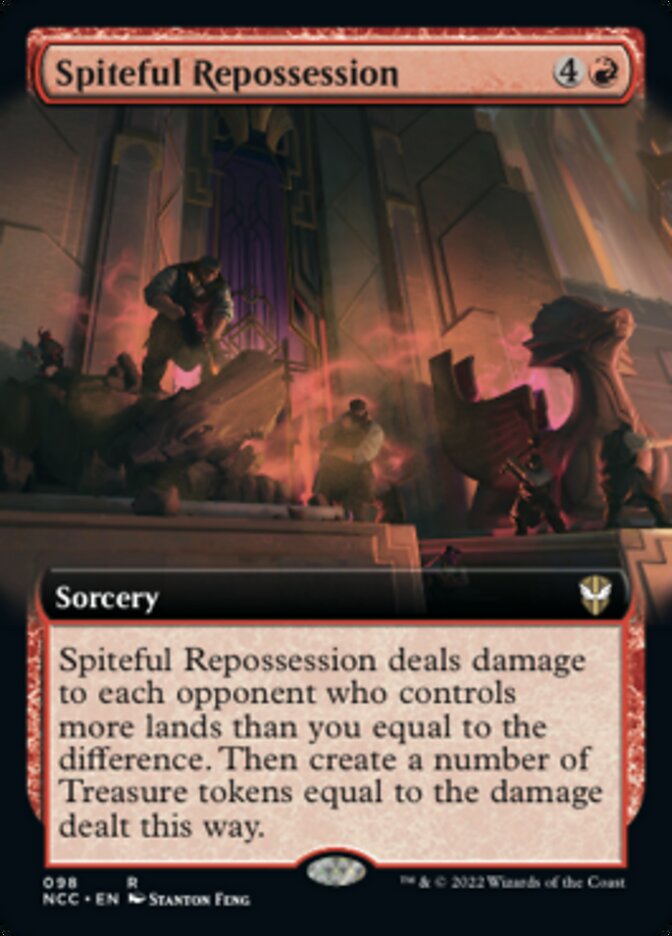 Spiteful Repossession (Extended Art) [Streets of New Capenna Commander] | Dumpster Cat Games