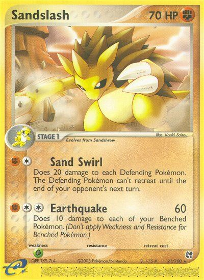 Sandslash (21/100) [EX: Sandstorm] | Dumpster Cat Games