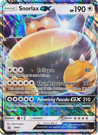 Snorlax GX (SM05) (Jumbo Card) [Sun & Moon: Black Star Promos] | Dumpster Cat Games