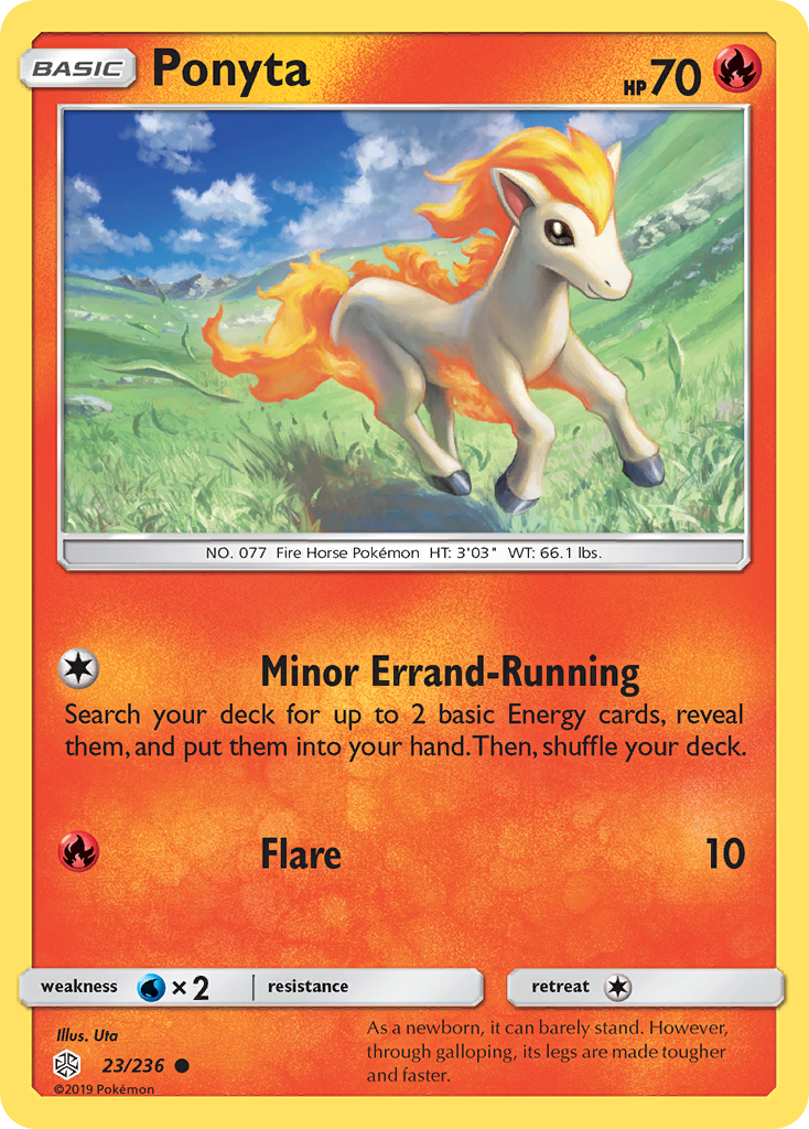 Ponyta (23/236) [Sun & Moon: Cosmic Eclipse] | Dumpster Cat Games