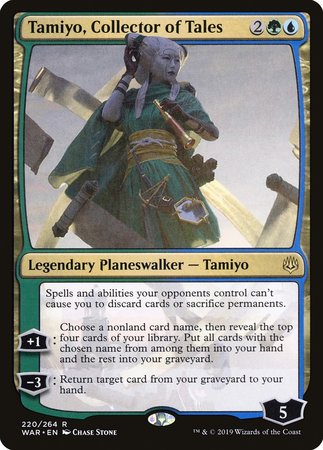 Tamiyo, Collector of Tales [War of the Spark] | Dumpster Cat Games