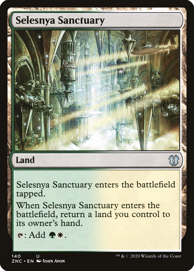 Selesnya Sanctuary [Zendikar Rising Commander] | Dumpster Cat Games