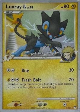 Luxray GL LV.48 (9/111) (Happy Luck - Mychael Bryan) [World Championships 2010] | Dumpster Cat Games