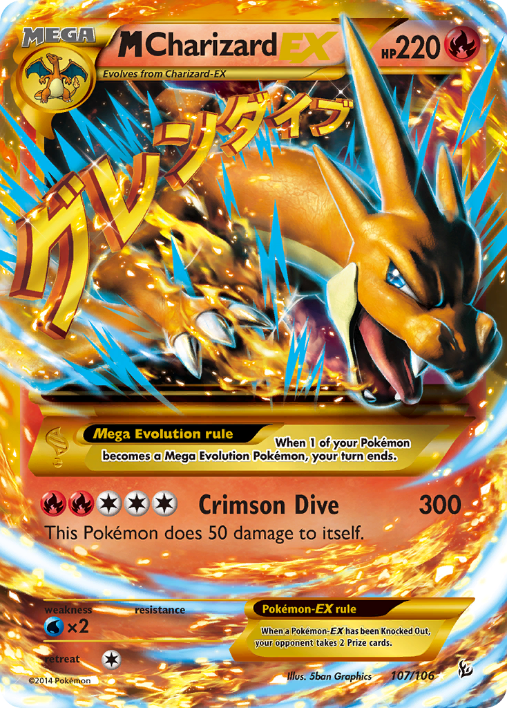 M Charizard EX (107/106) [XY: Flashfire] | Dumpster Cat Games