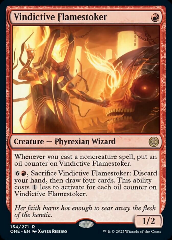 Vindictive Flamestoker [Phyrexia: All Will Be One] | Dumpster Cat Games