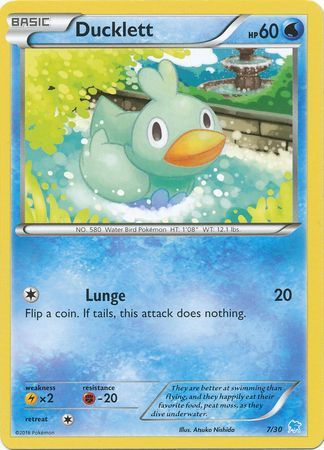 Ducklett (7/30) [XY: Trainer Kit 3 - Suicune] | Dumpster Cat Games