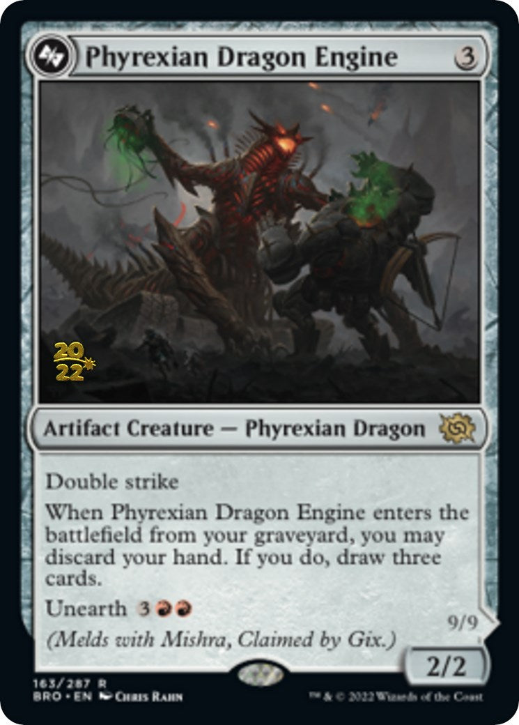 Phyrexian Dragon Engine [The Brothers' War: Prerelease Promos] | Dumpster Cat Games