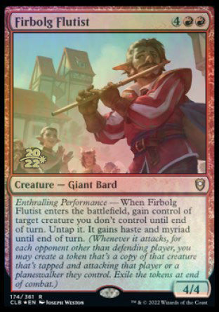 Firbolg Flutist [Commander Legends: Battle for Baldur's Gate Prerelease Promos] | Dumpster Cat Games