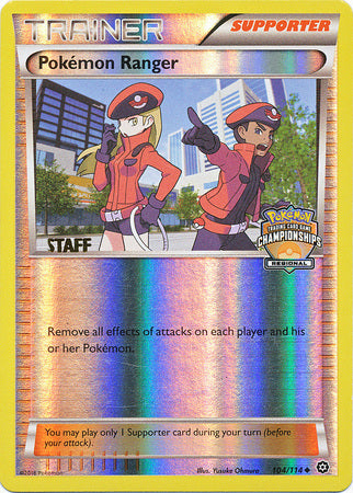 Pokemon Ranger (104/114) (Regional Championship Promo Staff) [XY: Steam Siege] | Dumpster Cat Games