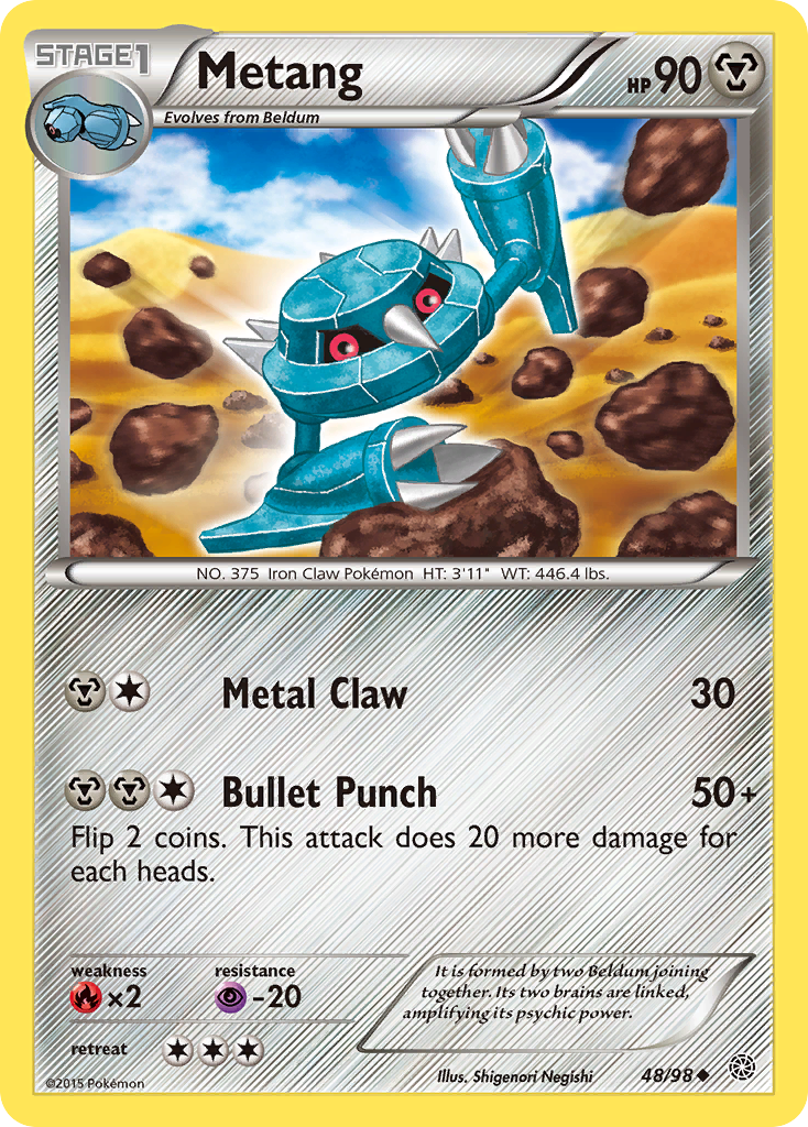 Metang (48/98) [XY: Ancient Origins] | Dumpster Cat Games