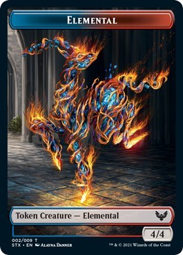 Elemental // Pest Token [Strixhaven: School of Mages Tokens] | Dumpster Cat Games