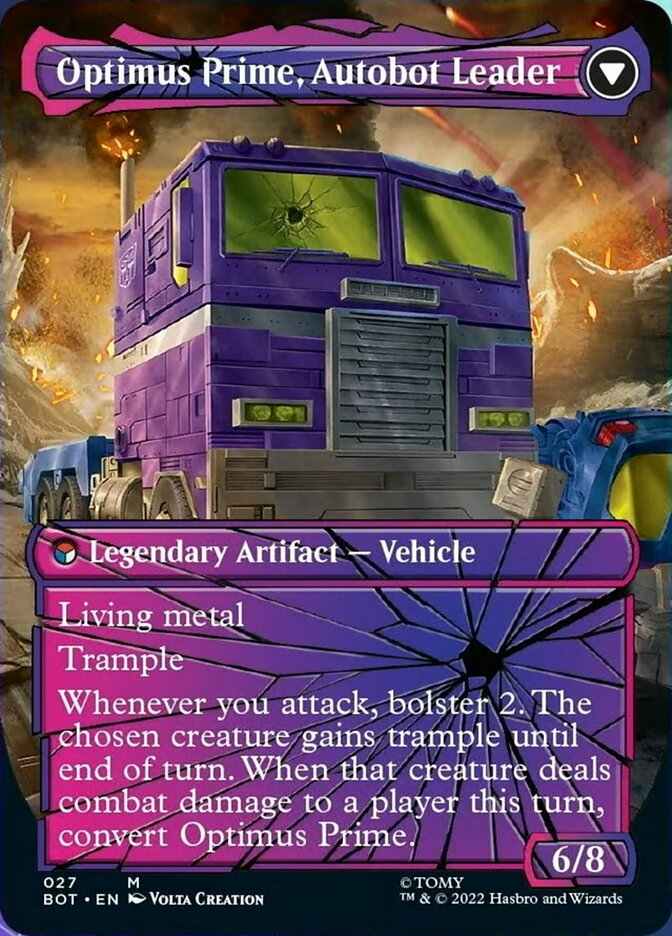 Optimus Prime, Hero // Optimus Prime, Autobot Leader (Shattered Glass) [Universes Beyond: Transformers] | Dumpster Cat Games