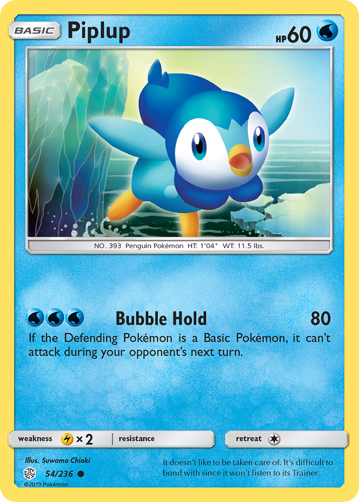 Piplup (54/236) [Sun & Moon: Cosmic Eclipse] | Dumpster Cat Games