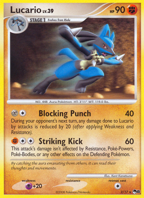 Lucario (2/17) [POP Series 8] | Dumpster Cat Games