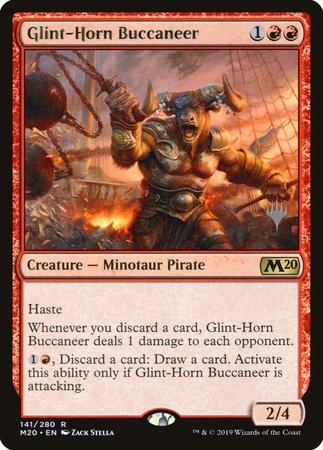 Glint-Horn Buccaneer [Core Set 2020 Promos] | Dumpster Cat Games