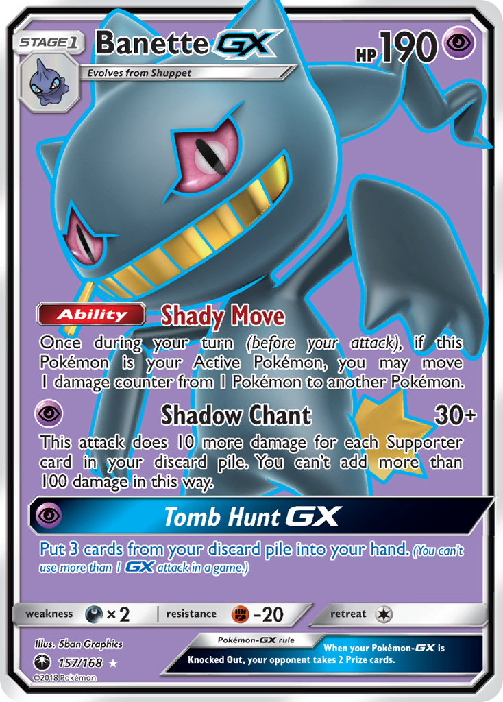 Banette GX (157/168) [Sun & Moon: Celestial Storm] | Dumpster Cat Games