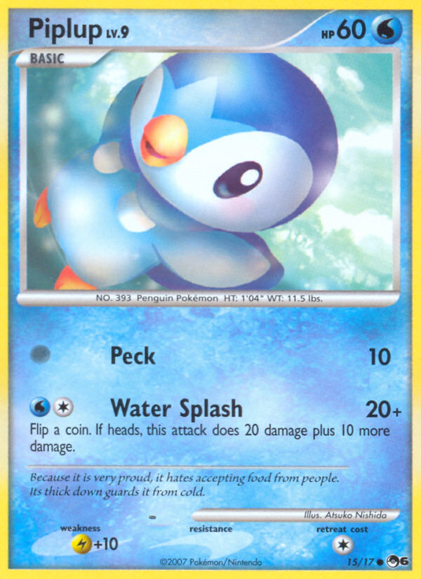 Piplup (15/17) [POP Series 6] | Dumpster Cat Games