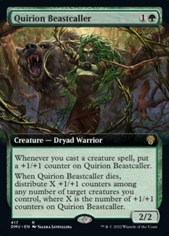 Quirion Beastcaller (Extended Art) [Dominaria United] | Dumpster Cat Games