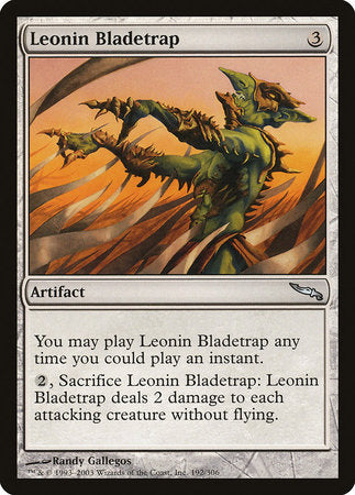 Leonin Bladetrap [Mirrodin] | Dumpster Cat Games