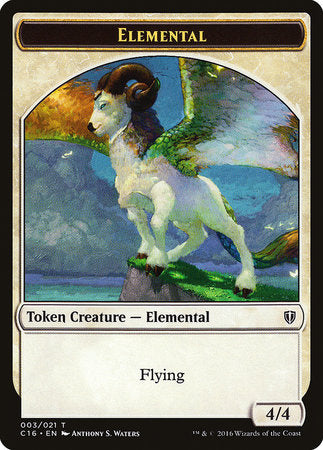 Elemental // Soldier Double-sided Token [Commander 2016 Tokens] | Dumpster Cat Games