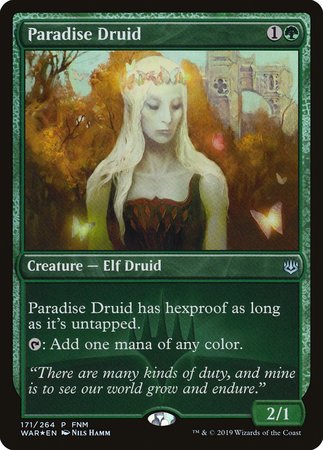 Paradise Druid [War of the Spark Promos] | Dumpster Cat Games