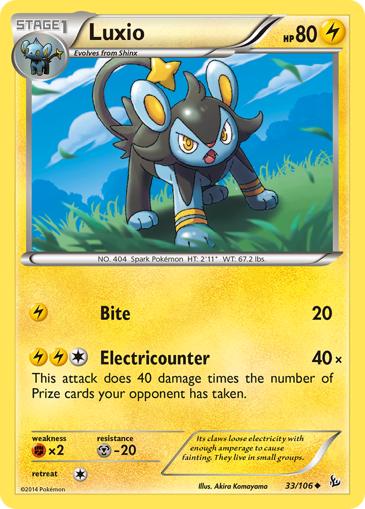 Luxio (33/106) [XY: Flashfire] | Dumpster Cat Games