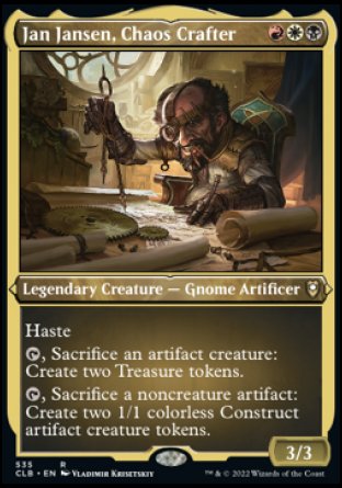 Jan Jansen, Chaos Crafter (Foil Etched) [Commander Legends: Battle for Baldur's Gate] | Dumpster Cat Games