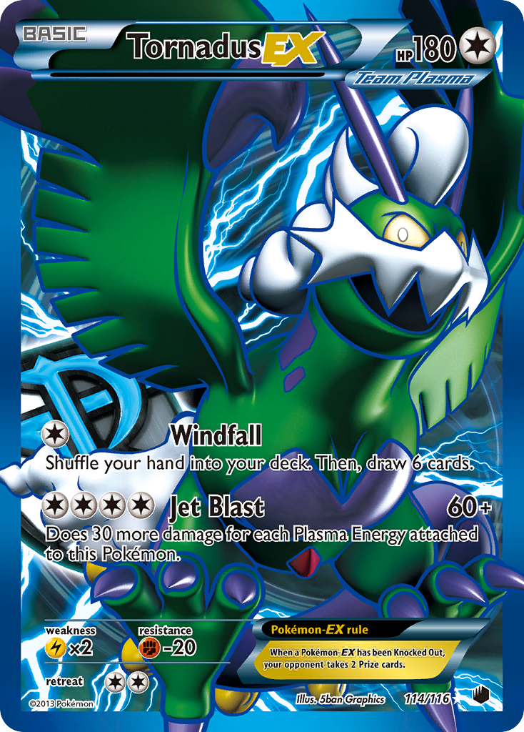 Tornadus EX (114/116) [Black & White: Plasma Freeze] | Dumpster Cat Games