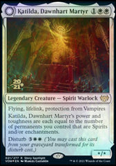 Katilda, Dawnhart Martyr // Katilda's Rising Dawn [Innistrad: Crimson Vow Prerelease Promos] | Dumpster Cat Games