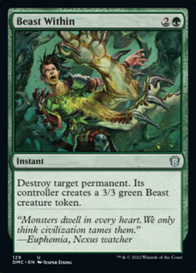 Beast Within [Dominaria United Commander] | Dumpster Cat Games